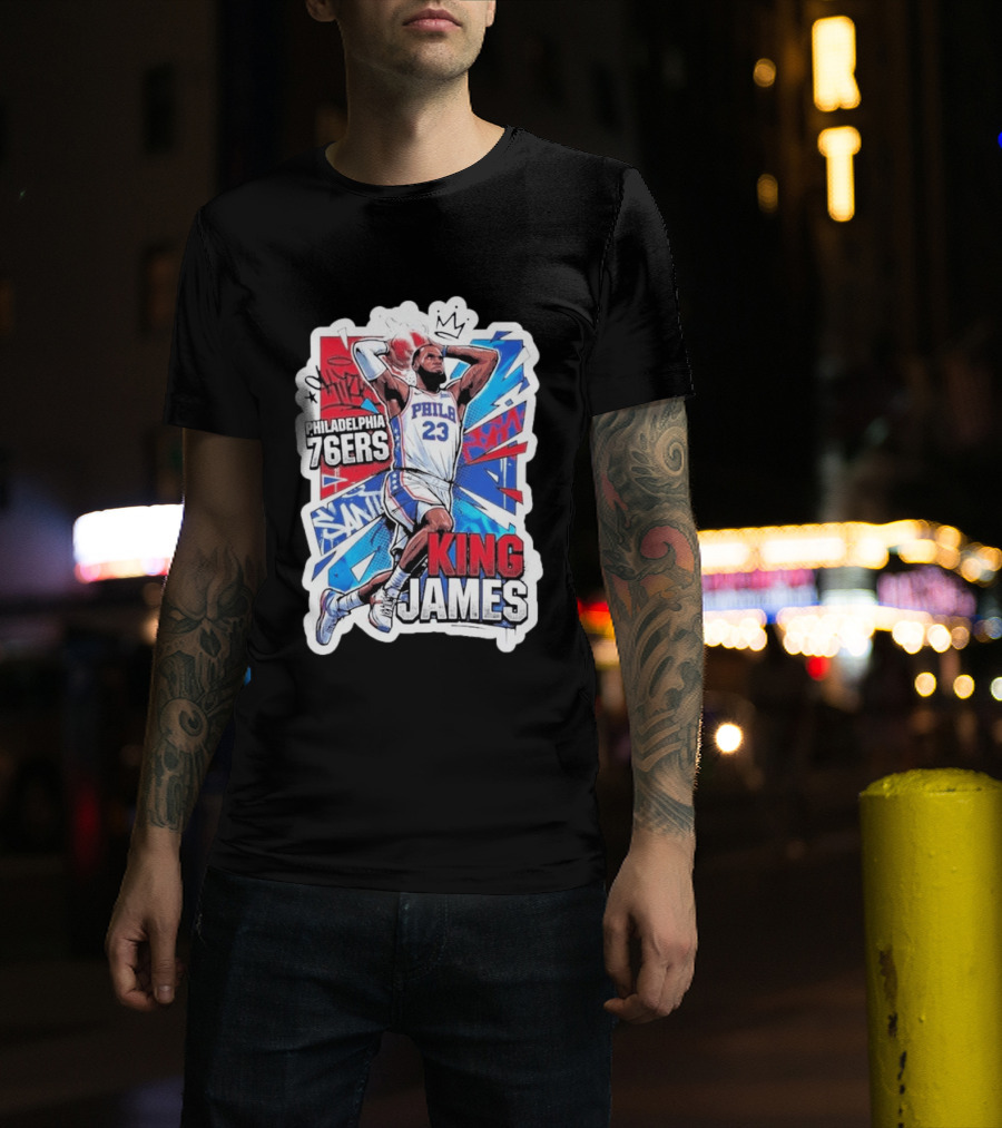 Philadelphia 76ers King James Basketball Fans T-Shirt