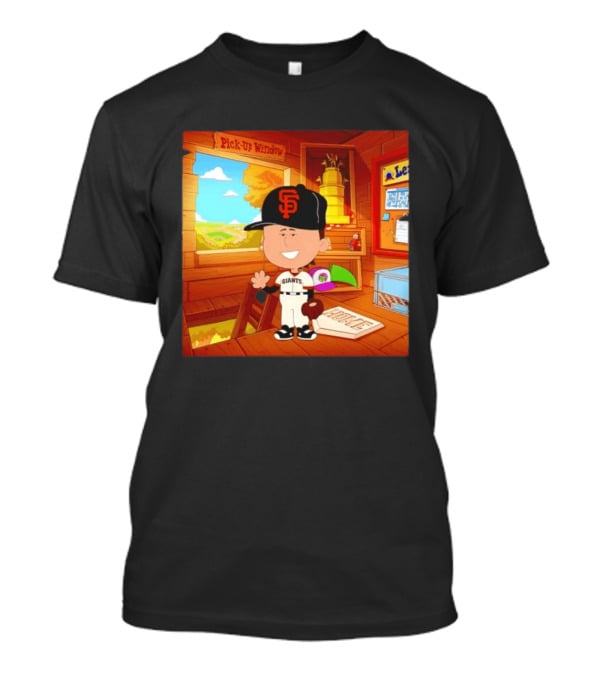 Tyler Mahle San Francisco Giants Baseball Cartoon Peanuts T-Shirt