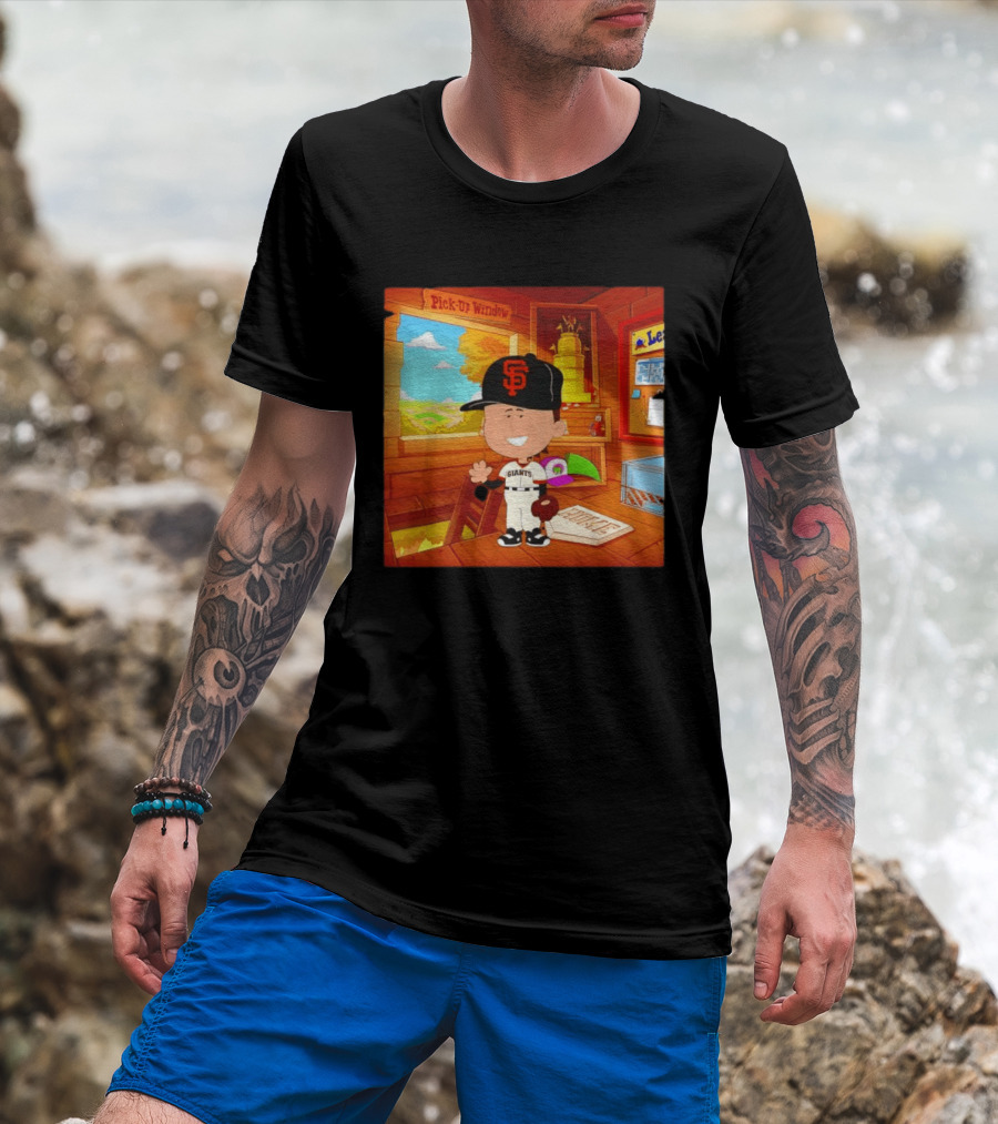 Tyler Mahle San Francisco Giants Baseball Cartoon Peanuts T-Shirt