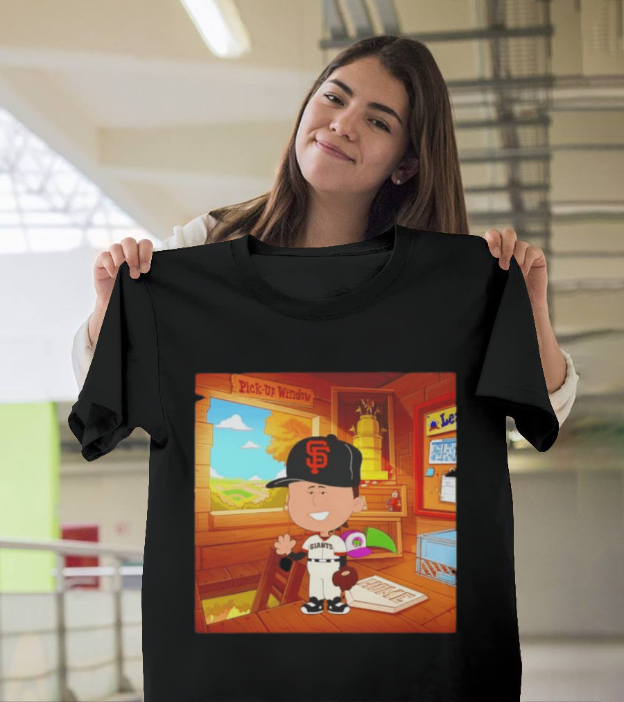 Tyler Mahle San Francisco Giants Baseball Cartoon Peanuts T-Shirt
