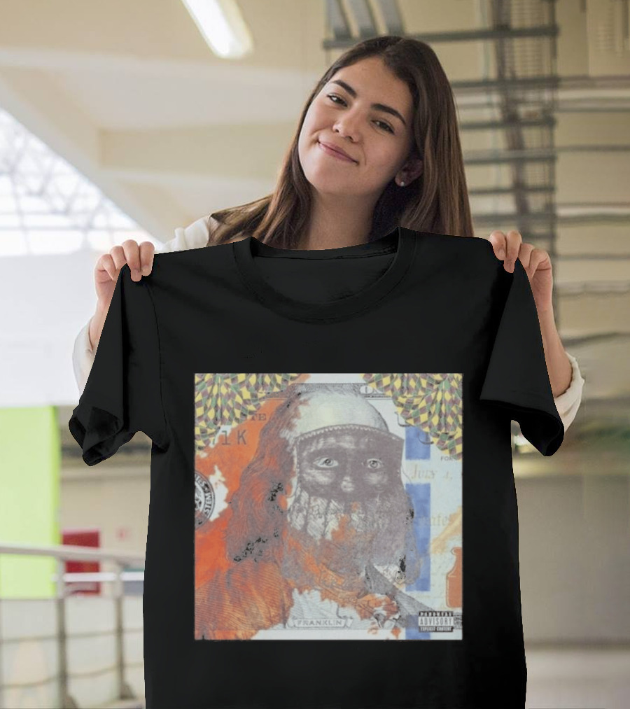 US Vs. Them Franklin Money Mask Art Parental Advisory T-Shirt