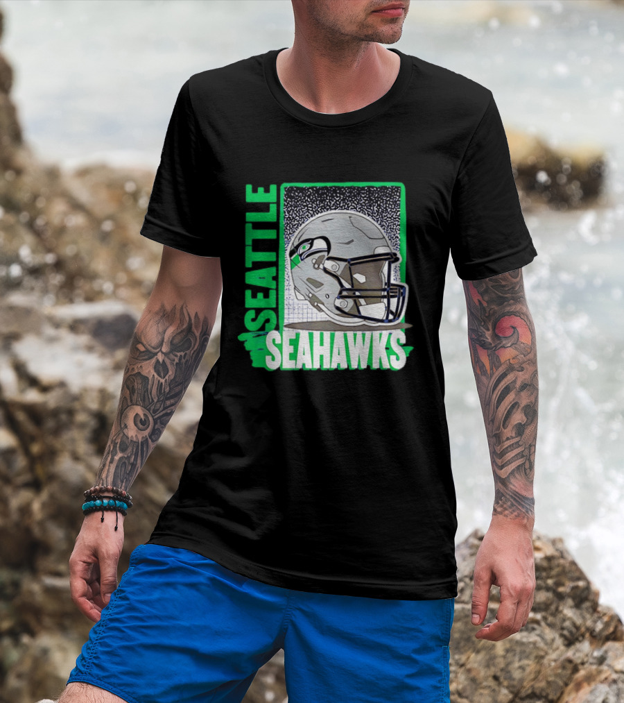 Seattle Seahawks Helmet NFL Football Team Gear T-Shirt