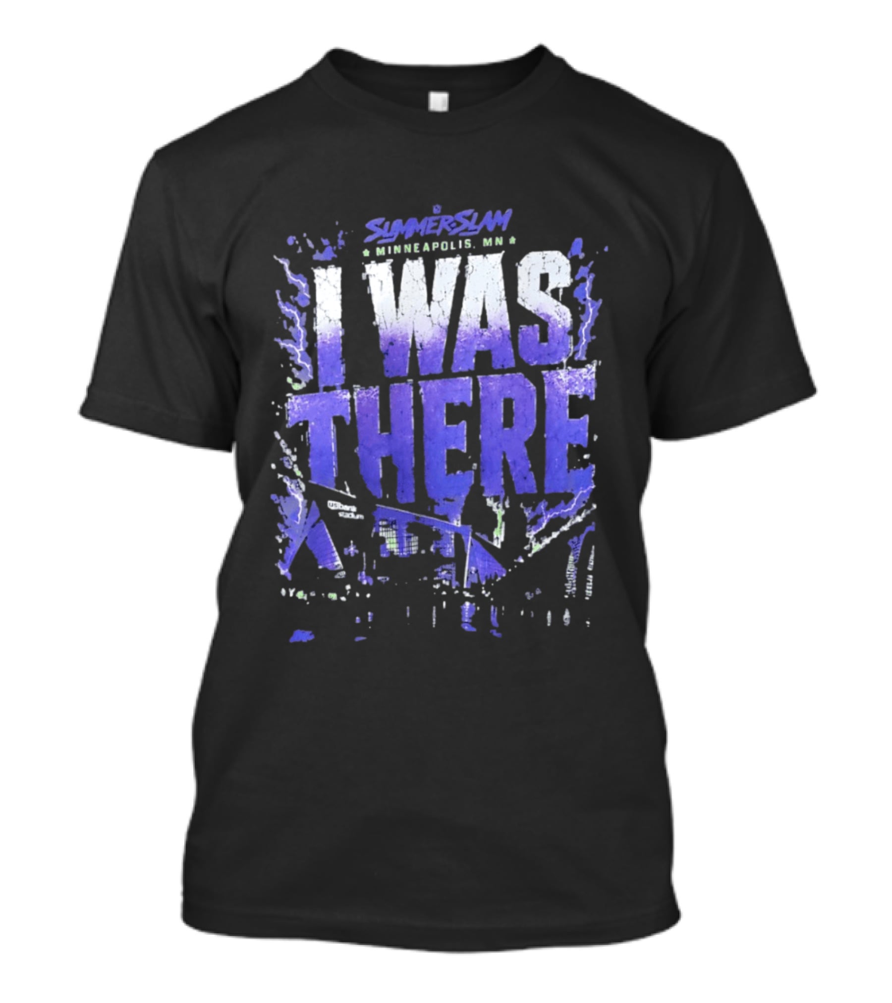 SummerSlam Minneapolis MN I Was There US Bank Stadium WWE Event T-Shirt