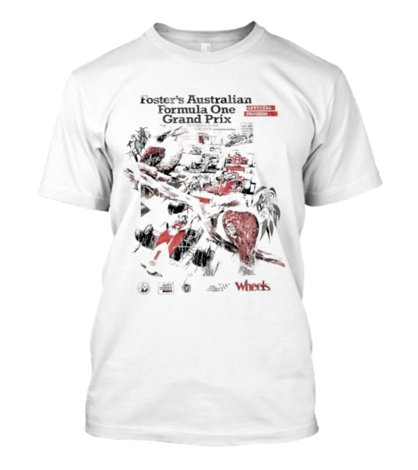 Foster's Australian Formula One Grand Prix Adelaide 1986 Program T-Shirt