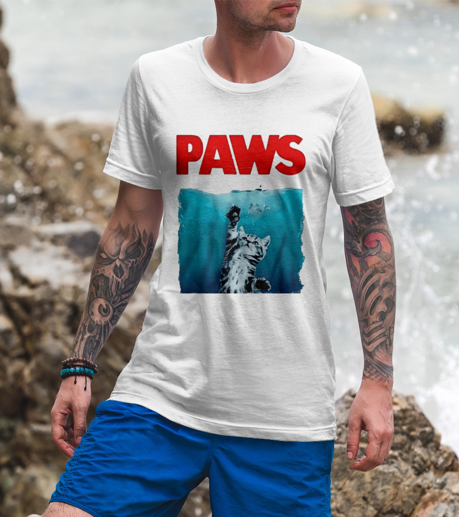 PAWS Cat Kitten Jaws T-Shirt
