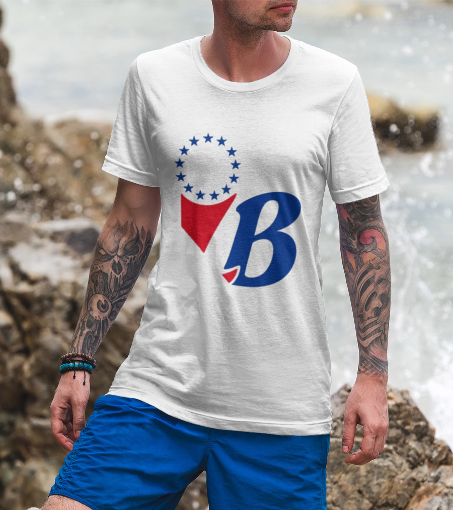 Chinatown Market Store Let Brotherly Love Philadelphia B Icon Circle Stars T-Shirt