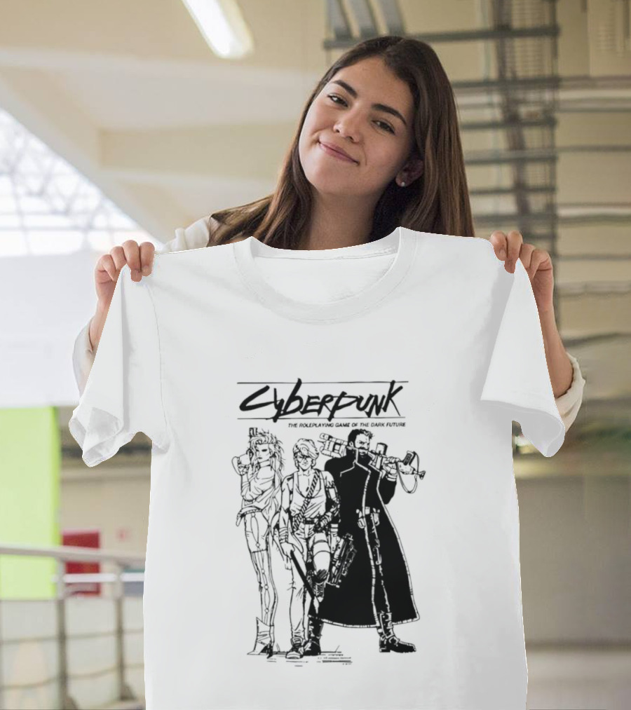 Cyberpunk The Roleplaying Game Of The Dark Future Silhouette Art Characters T-Shirt