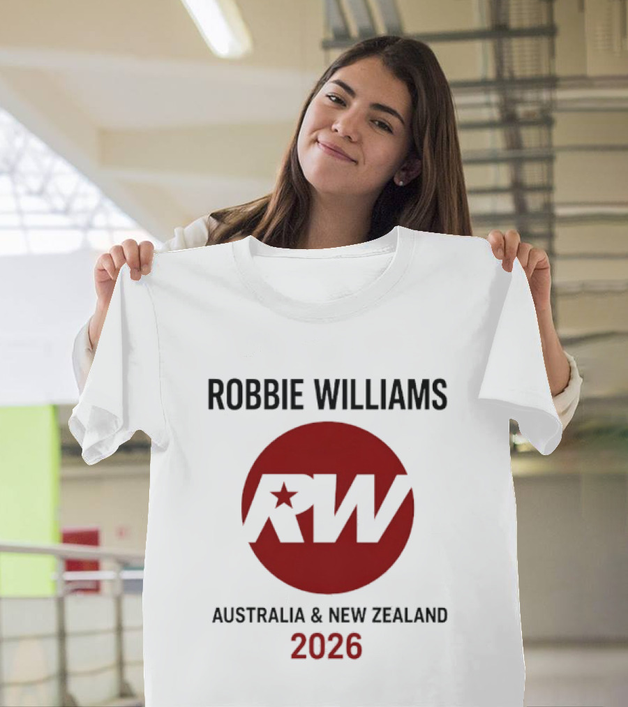 Robbie Williams 2026 Australia New Zealand Tour RW Star T-Shirt