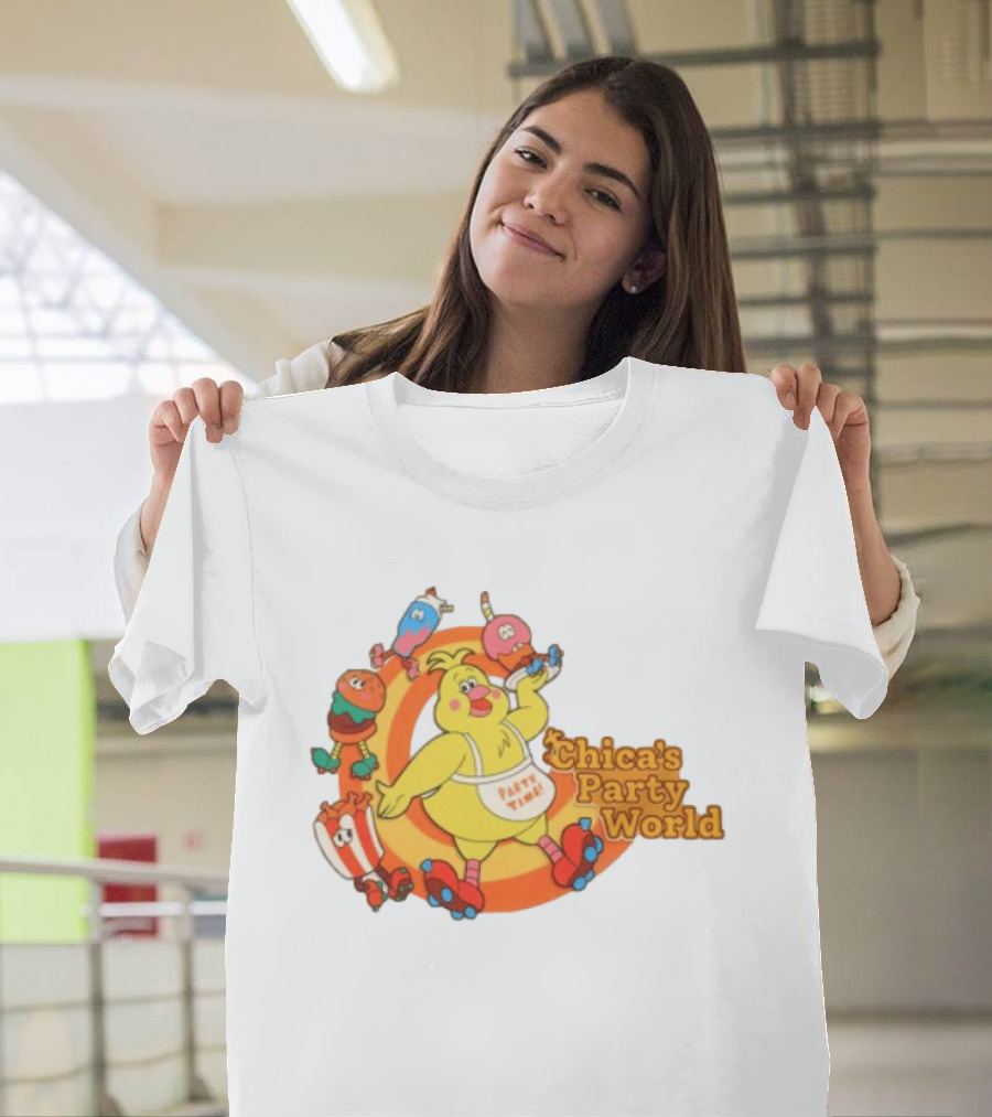 Hex Store Hex X Fnaf Chica's Party World Secret Of The Mimic 2 Party Time T-Shirt