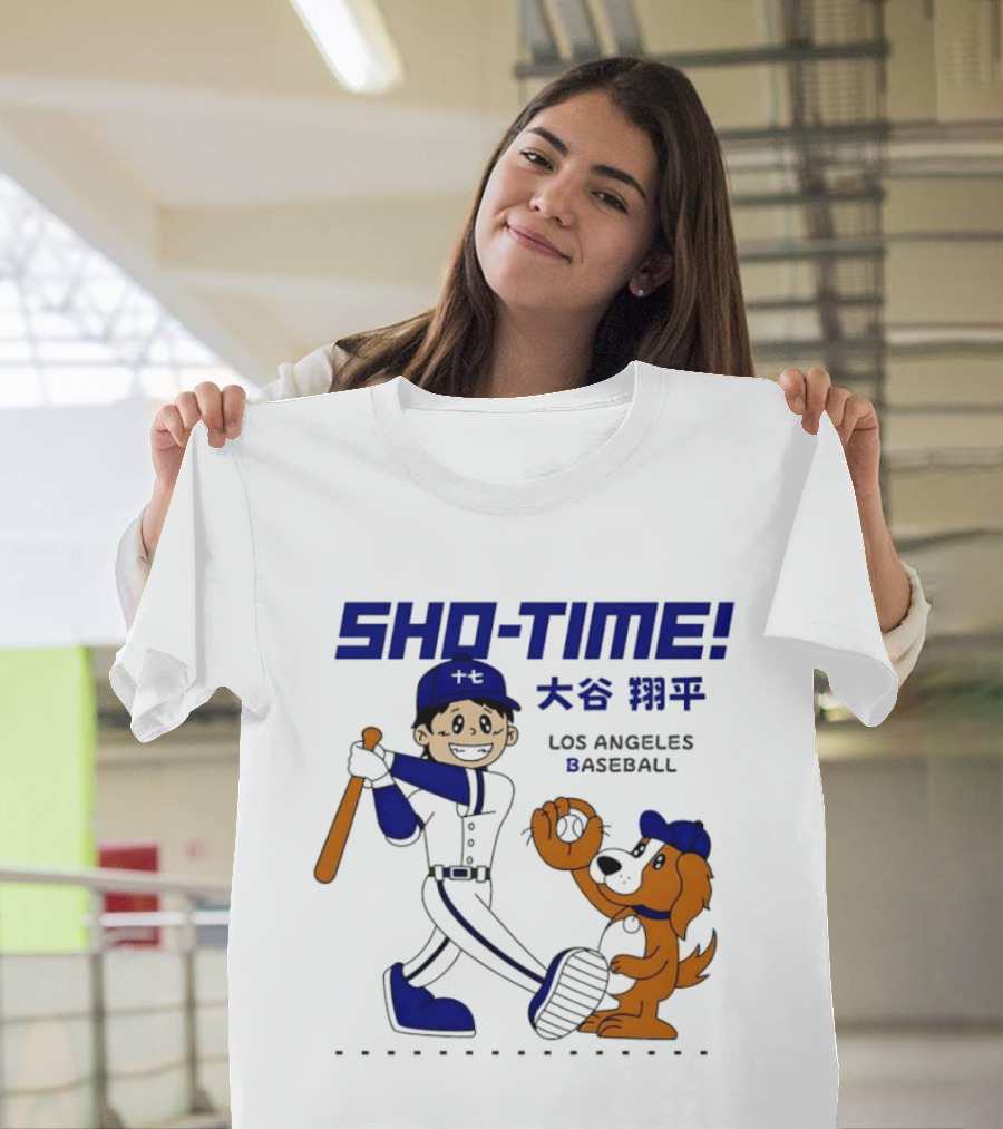 SHO TIME Shohei Ohtani Los Angeles Baseball Anime T-Shirt