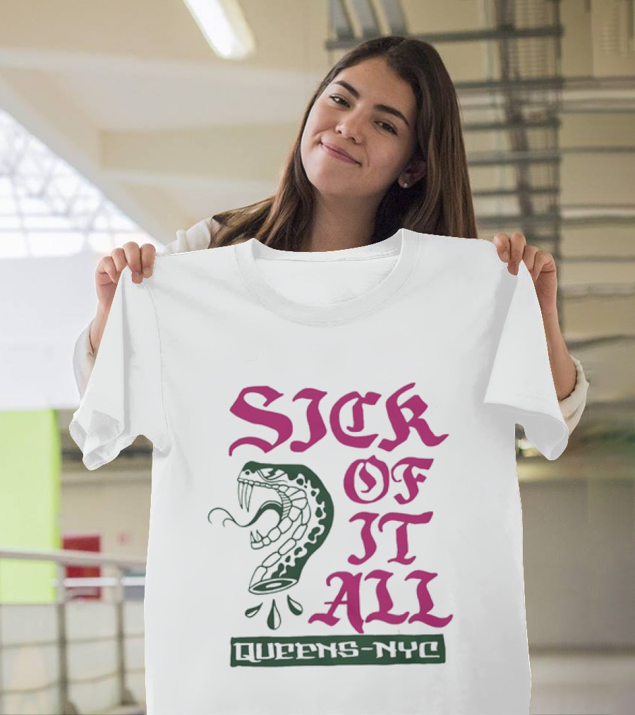 Sick Of It All Snake Queens NYC Hardcore Punk T-Shirt