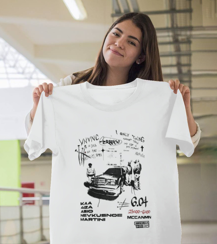 Terrace A$AP Rocky Ego Mirror 6 04 Vintage Car Sketch T-Shirt