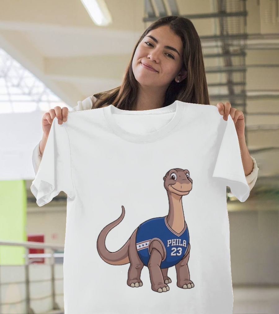 Philadelphia 76ers Littlefoot Dinosaur LeBron James 23 T-Shirt