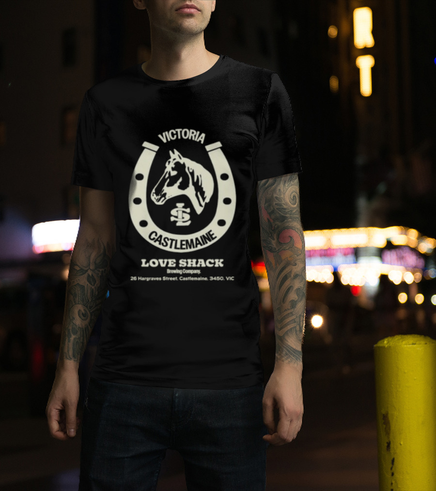 Victoria Castlemaine Horse Shoe Love Shack Brewing Co 28 Hargraves Street Castlemaine 3450 VIC T-Shirt