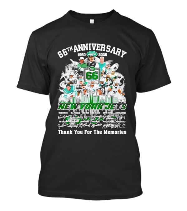 New York Jets 66th Anniversary 1960 2026 Thank You For The Memories T-Shirt