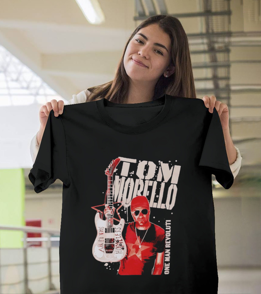 Tom Morello Arm The Homeless Guitar One Man Revolution Red Star T-Shirt