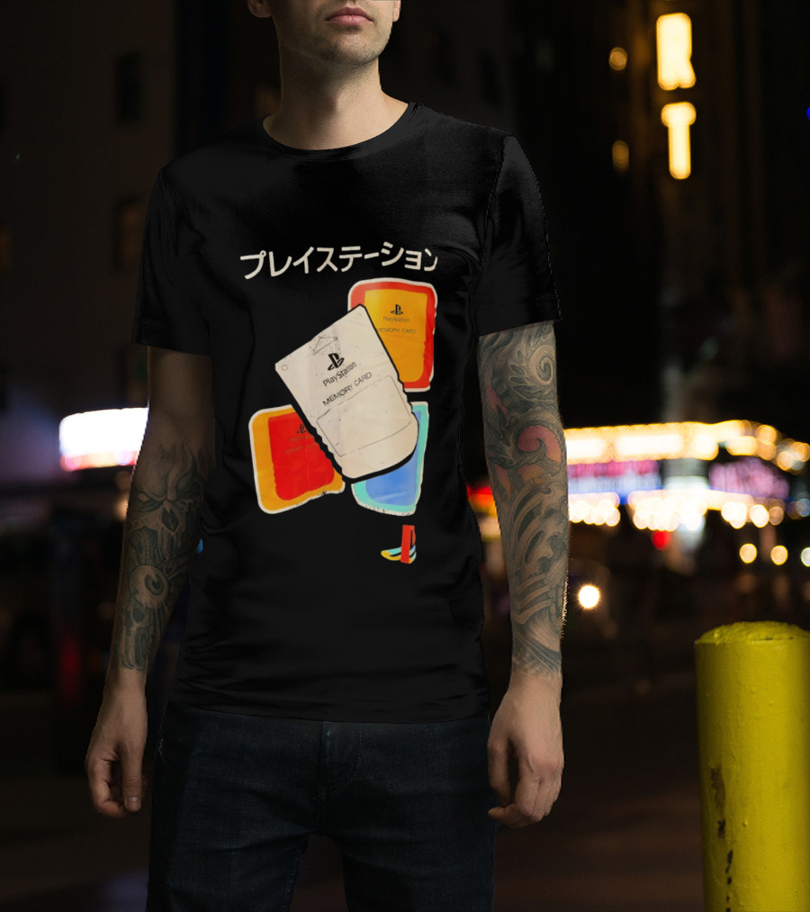 PlayStation Memory Card PS1 Sony Classic Retro Gaming Accessories T-Shirt