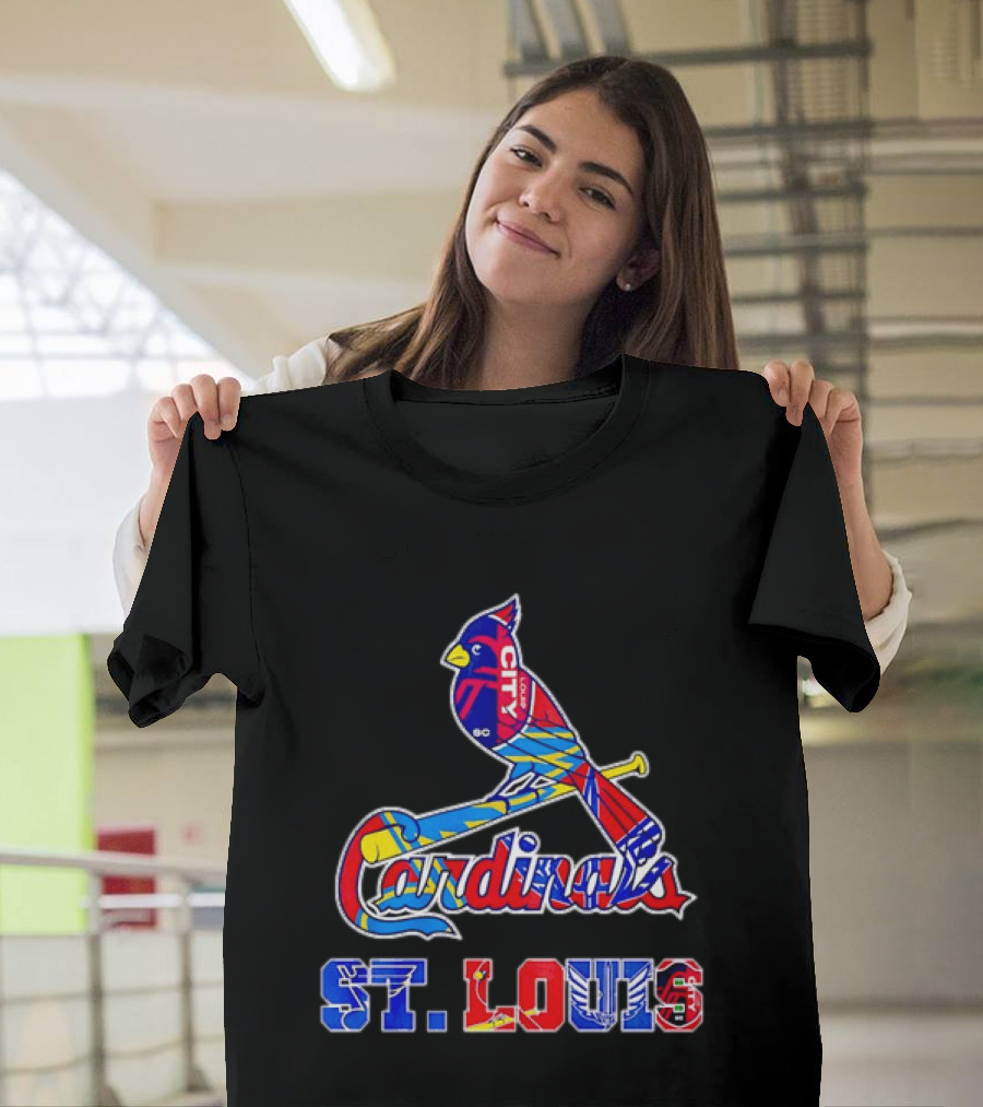 St Louis Cardinals City SC Soccer Baseball T-Shirt
