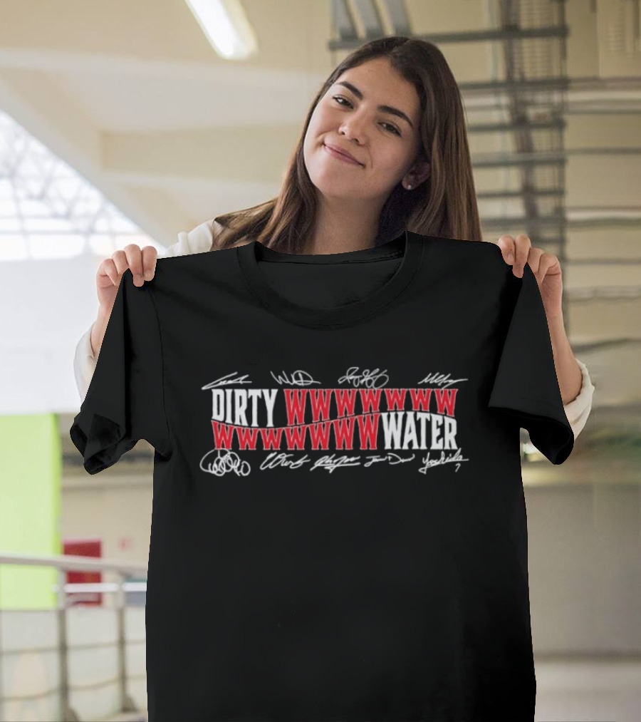 Boston Red Sox Dirty Water WWWWW Signature Roster MLB T-Shirt