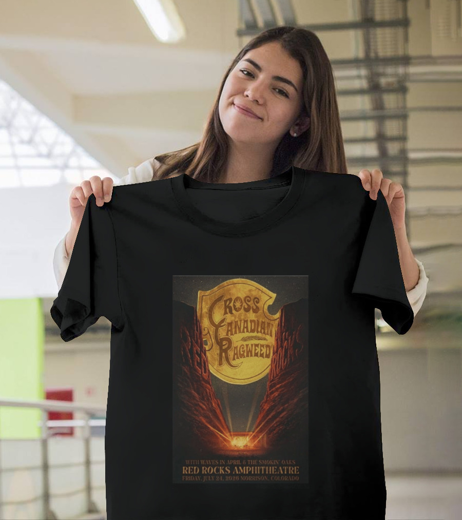 Cross Canadian Ragweed Red Rocks Amphitheatre Morrison Colorado July 24 2026 T-Shirt