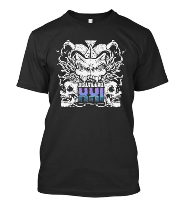 Download XXI Skull Demon Heavy Metal Flame T-Shirt