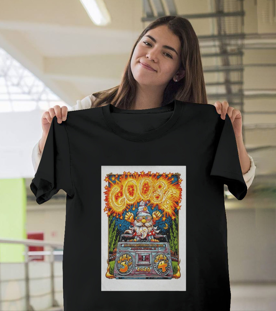 Goose July 3rd 4th 2026 Saratoga Springs NY T-Shirt