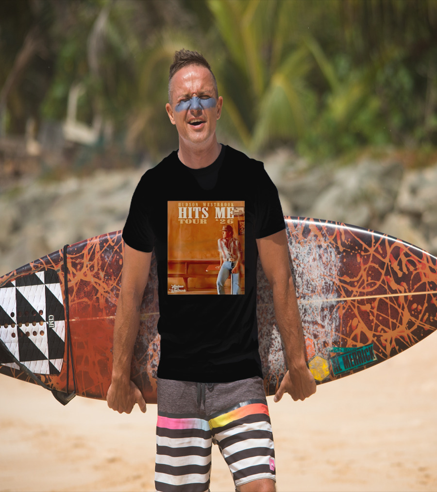 Hudson Westbrook Hits Me Tour '26 Retro Americana T-Shirt