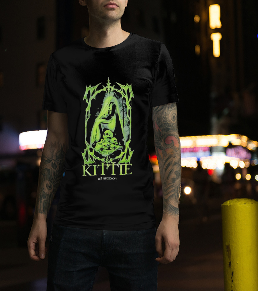 Kittie Est MCMXCVI Gothic Skull Reaper Band Nu Metal T-Shirt