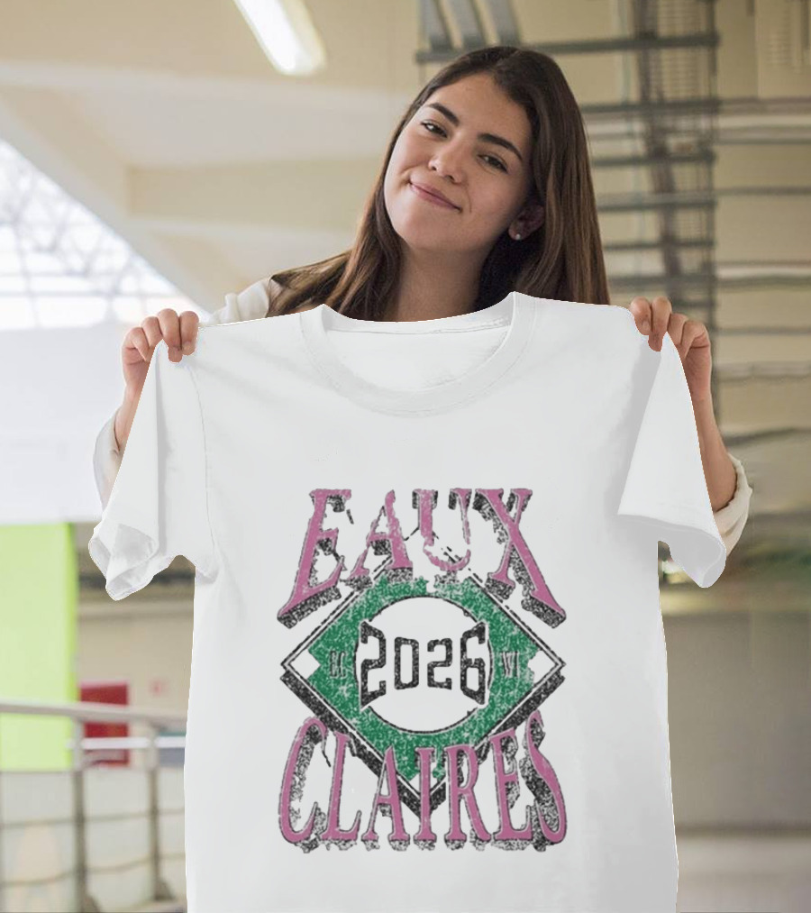 Eaux Claires 2026 WI Baseball T-Shirt