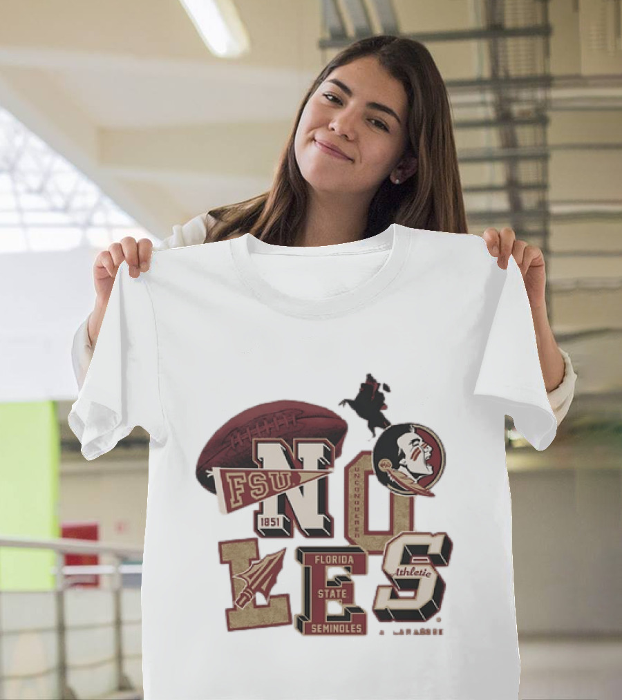 Florida State Seminoles Unconquered 1851 FSU Athletic Flo Grown Original T-Shirt
