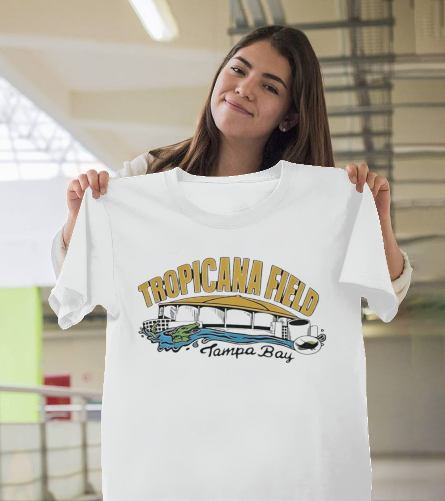 Tropicana Field Tampa Bay Stadium MLB Baseball T-Shirt