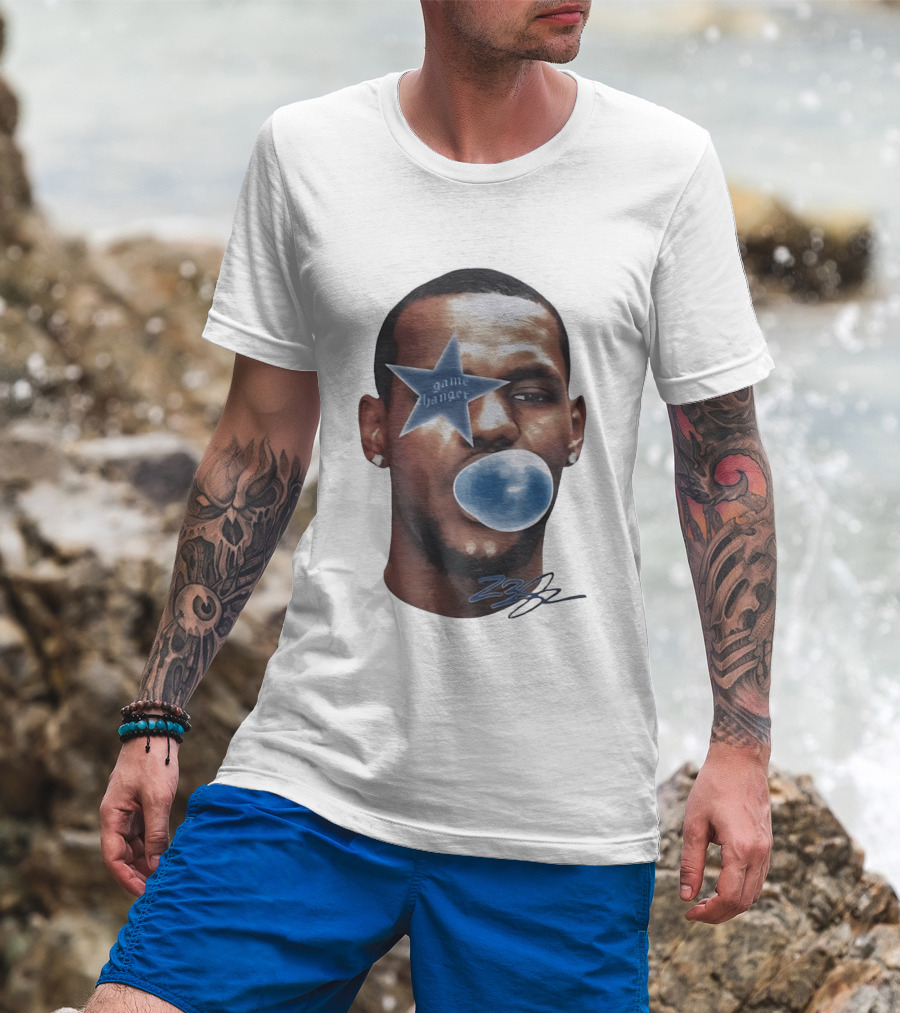 LeBron James Game Changer Star Blue Bubble 23 T-Shirt
