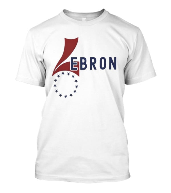 Lebron James 76ers Inspired Logo With Star Circle T-Shirt