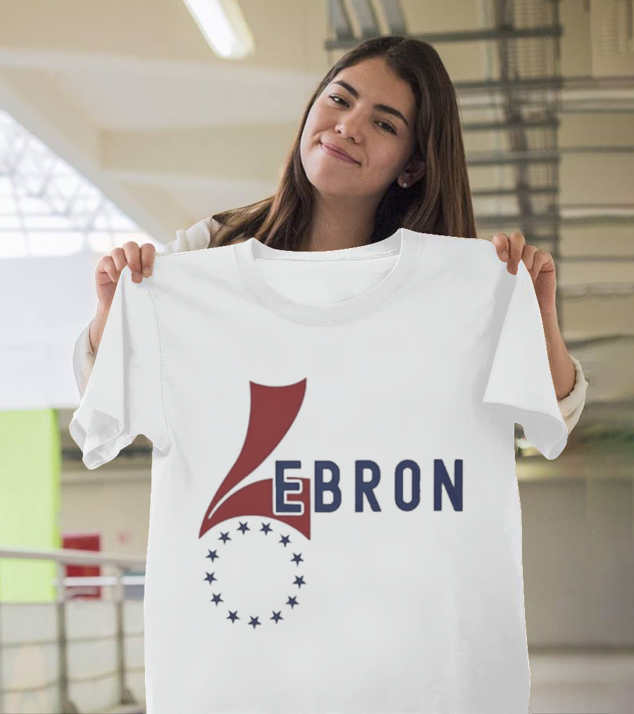 Lebron James 76ers Inspired Logo With Star Circle T-Shirt