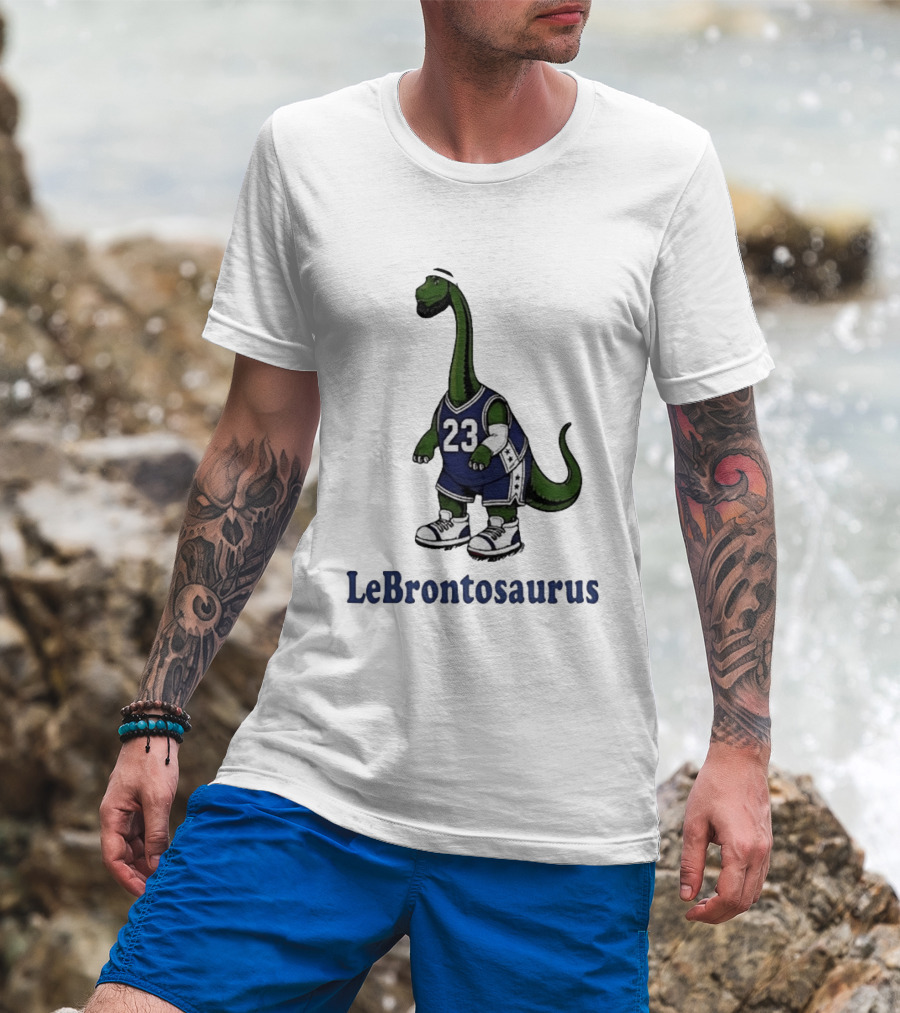 Lebrontosaurus 23 Basketball Dinosaur Philadelphia 76ers Lebron James T-Shirt