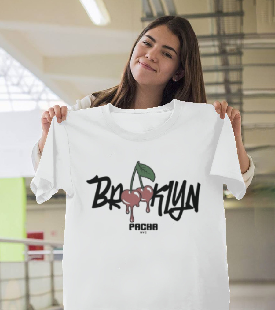 Pacha Brooklyn NYC Cherries White T-Shirt