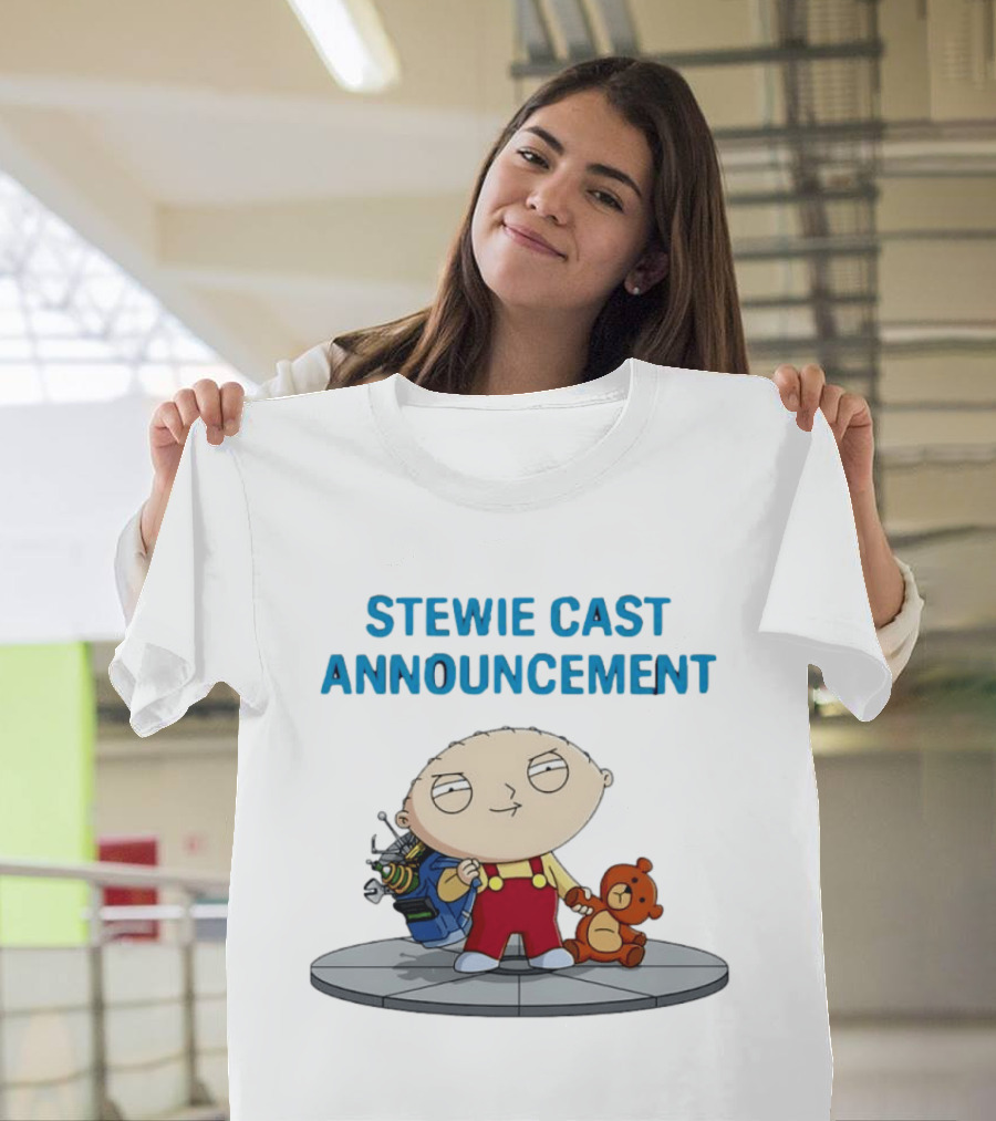 Stewie Griffin Family Guy Cast Announcement T-Shirt