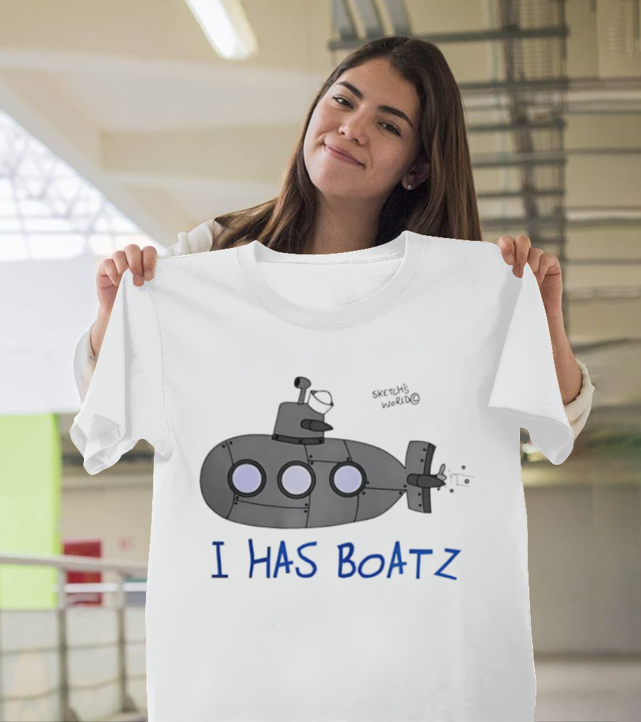 Submarine I Has Boatz Cartoon Meme Smosh Inside Joke T-Shirt