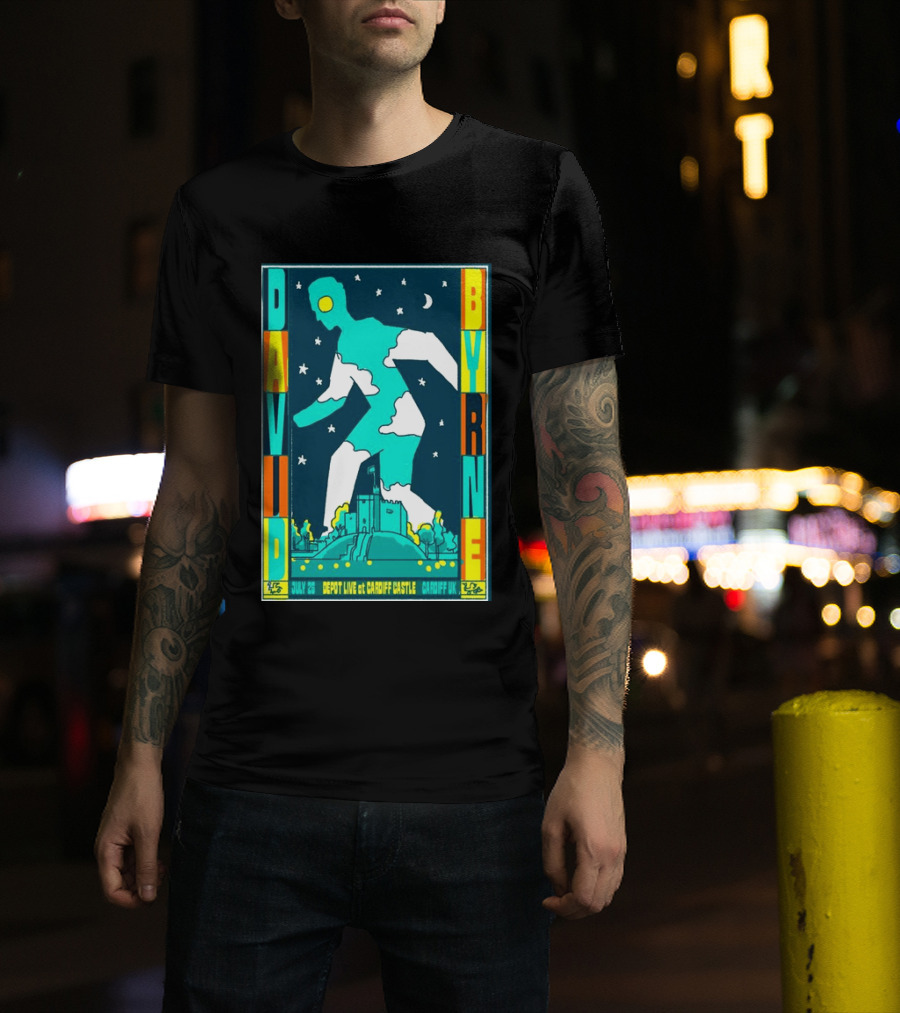 David Byrne Depot Live Cardiff Castle July 26 2026 Cardiff UK Show T-Shirt