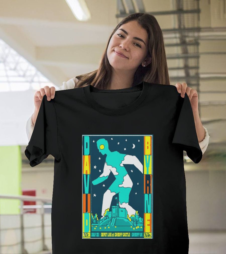 David Byrne Depot Live Cardiff Castle July 26 2026 Cardiff UK Show T-Shirt