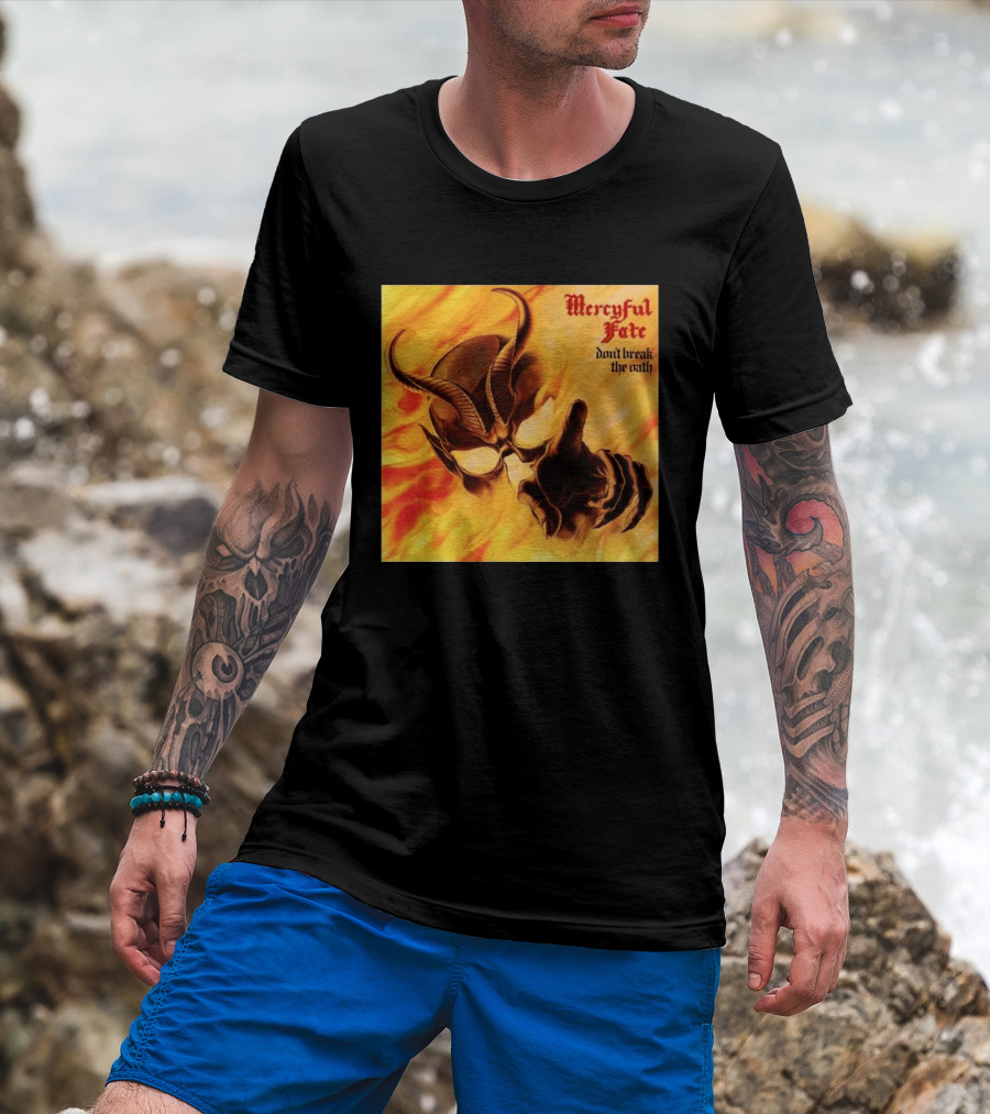 Mercyful Fate Don't Break The Oath Devil Horns Flame T-Shirt