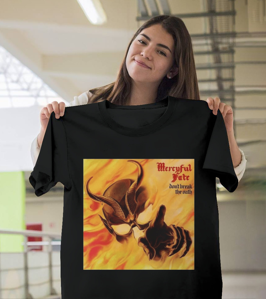 Mercyful Fate Don't Break The Oath Devil Horns Flame T-Shirt