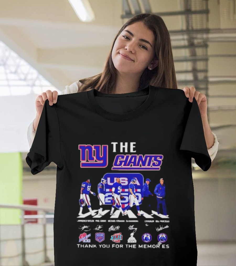 New York Giants US Legends Thank You For The Memories T-Shirt