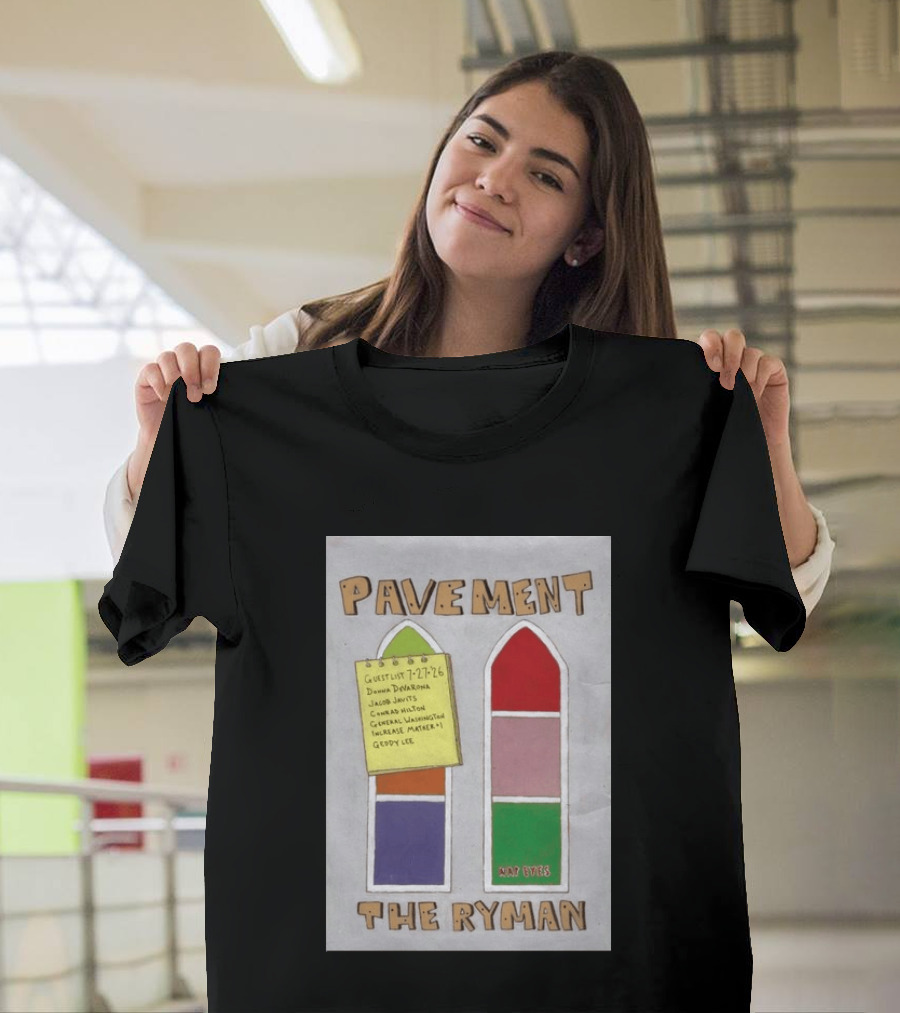 Pavement The Ryman July 27 2026 Guest List Donna Jacob John Spiral T-Shirt