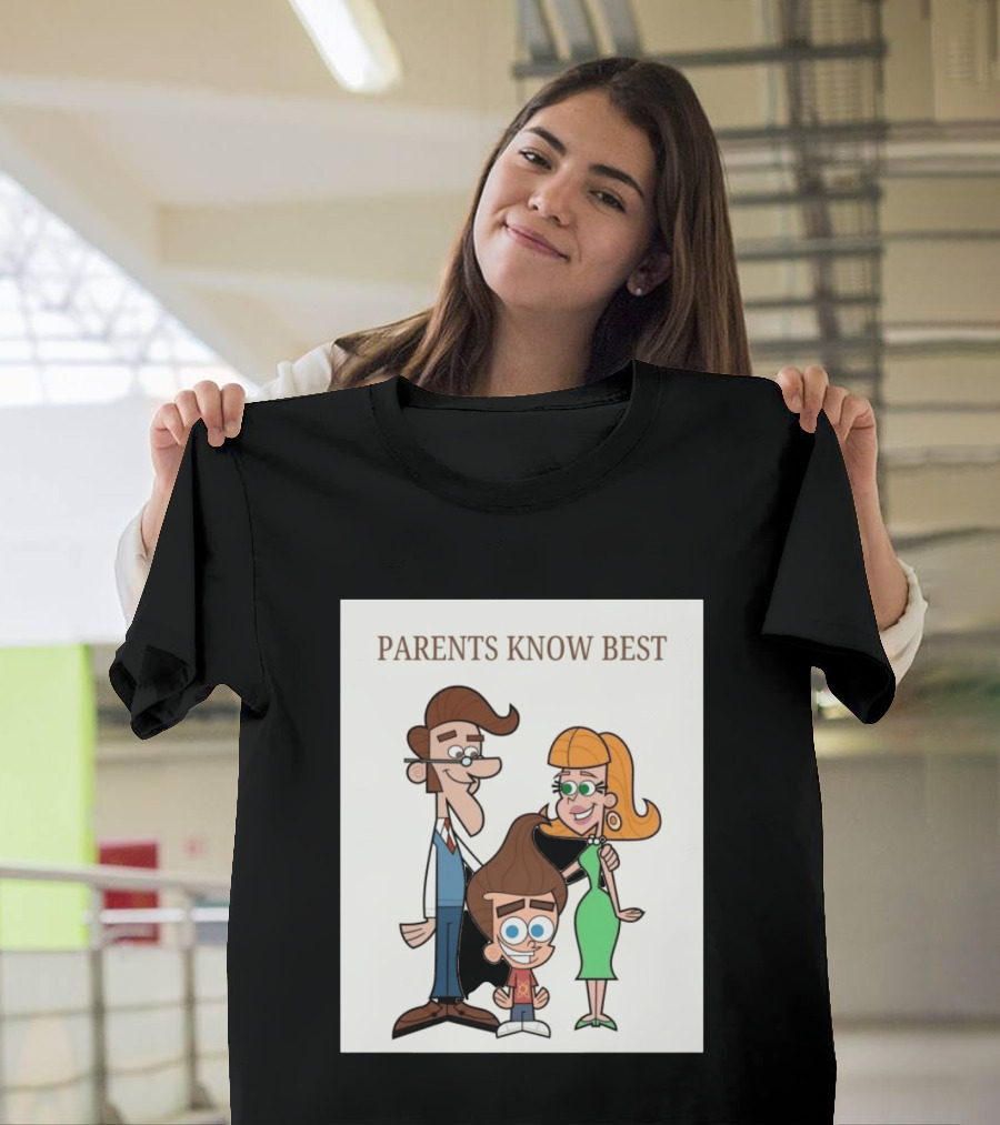 Parents Know Best Jimmy Neutron Timmy Turner Cartoon Mashup T-Shirt
