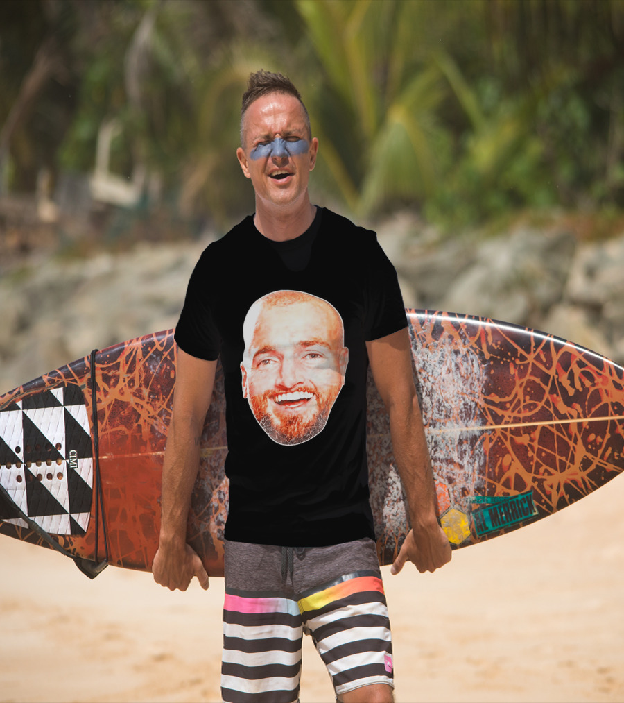 Post Malone Smiling Face Celebrity Image T-Shirt