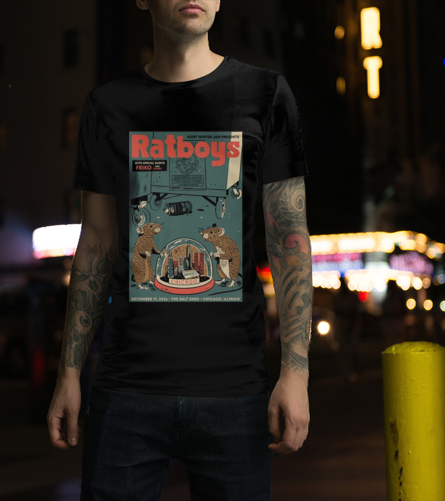 93XRT Winter Jam Presents Ratboys With Guests Friko And Floopy December 19 2026 The Salt Shed Chicago Illinois T-Shirt