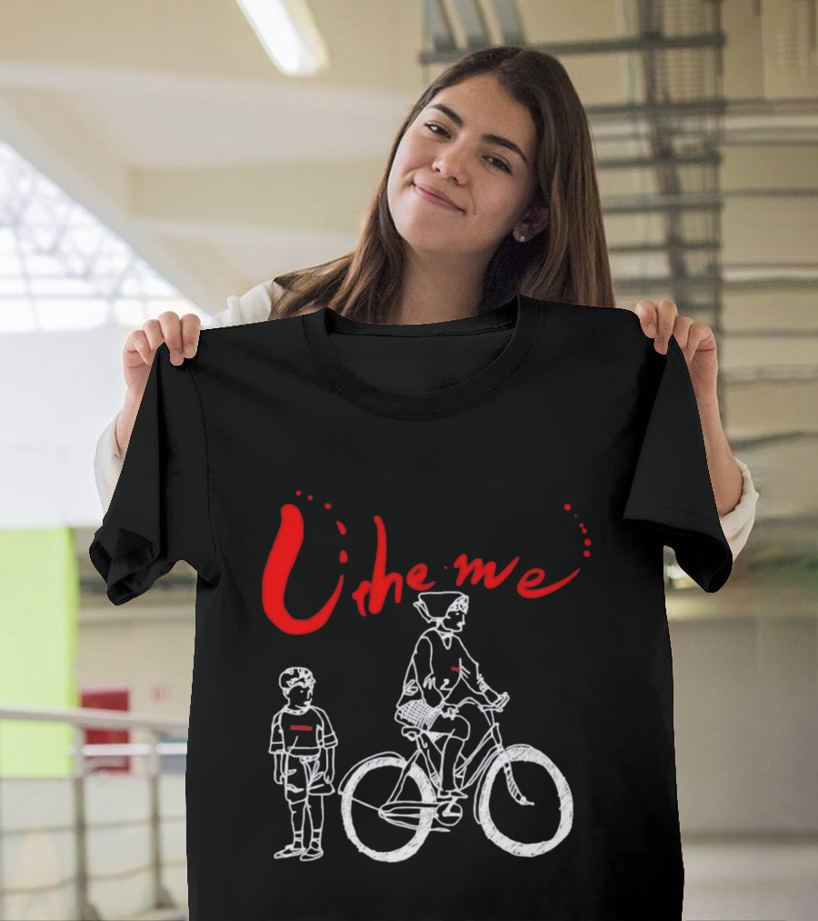 Utheme Rider And Standing Boy Cycling Sport Scene T-Shirt