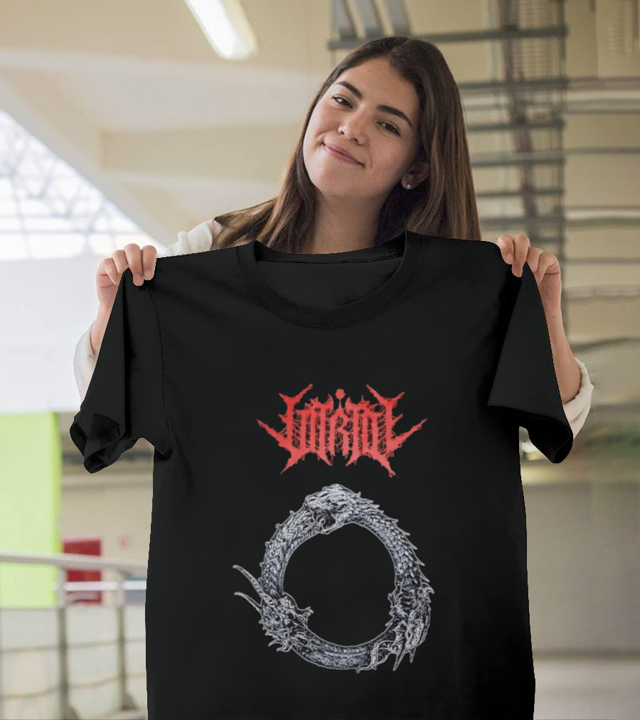 Jormungandr Ouroboros Serpent Circle With Lorna Shore T-Shirt