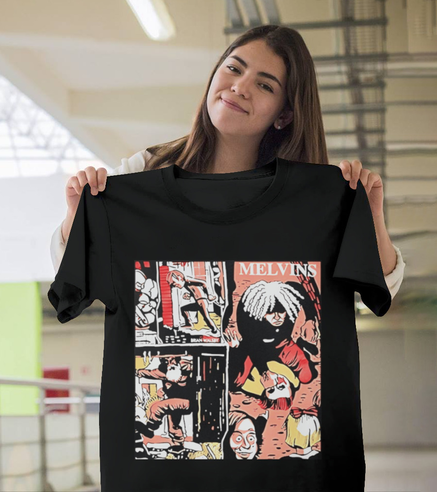 Melvins Brian Walsby Cartoon Art Alternative Rock T-Shirt